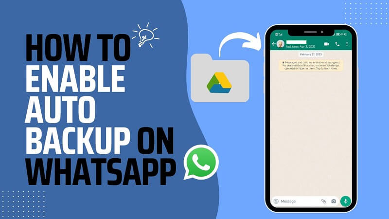how to enable whatsapp auto backup