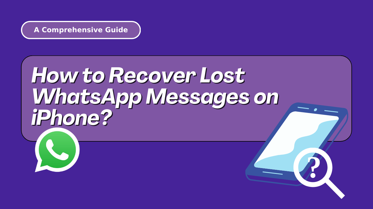 recover lost whatsapp messages on iphone tutorial