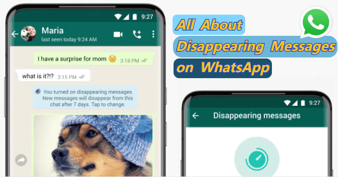 how to send disappearing messages on whatsapp
