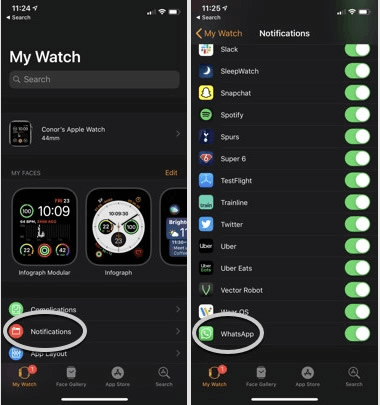 How to connect discount whatsapp to apple watch