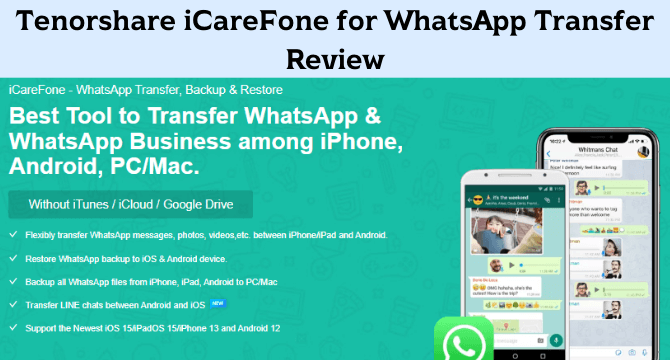 icarefone for whatsapp transfer review