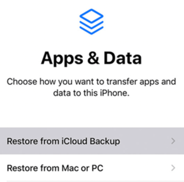 icloud backup apps data