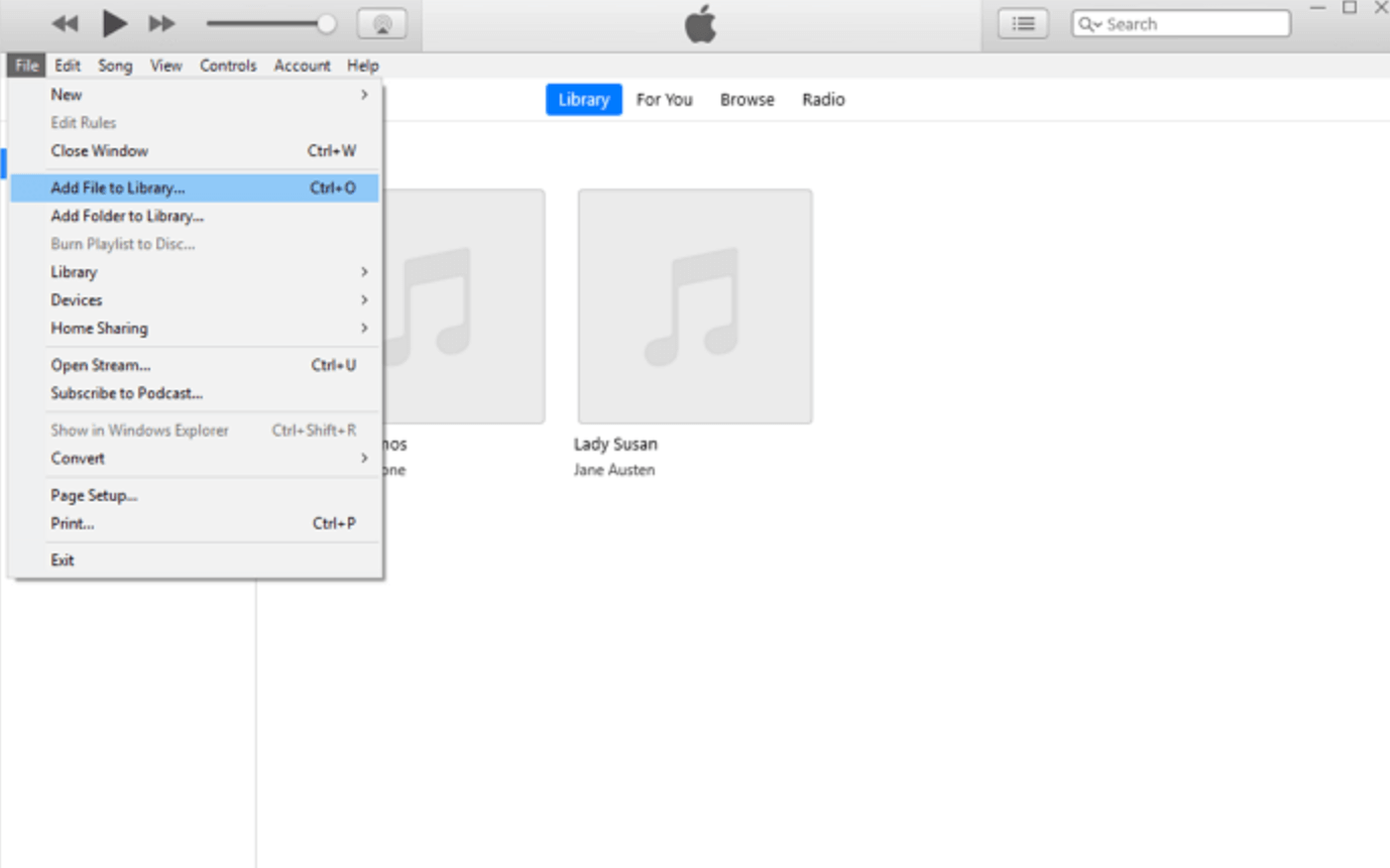 itunes add file to library