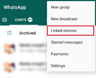 link devices in whatsapp