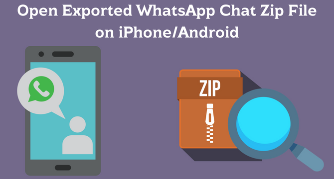 open exported whatsapp chat zip file