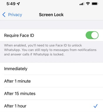 open face id on iphone