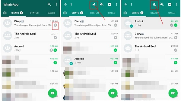 pin contact to top in whatsapp