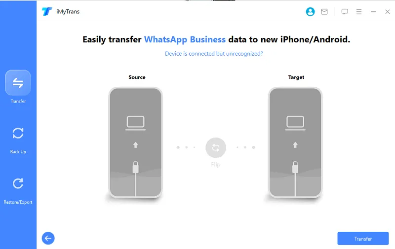 prepare whatsapp business data transfer