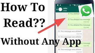 Read WhatApp messages without any app