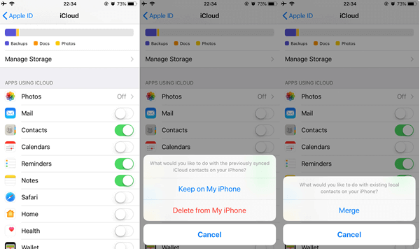 Recover Deleted Contacts in WhatsApp from iCloud Account