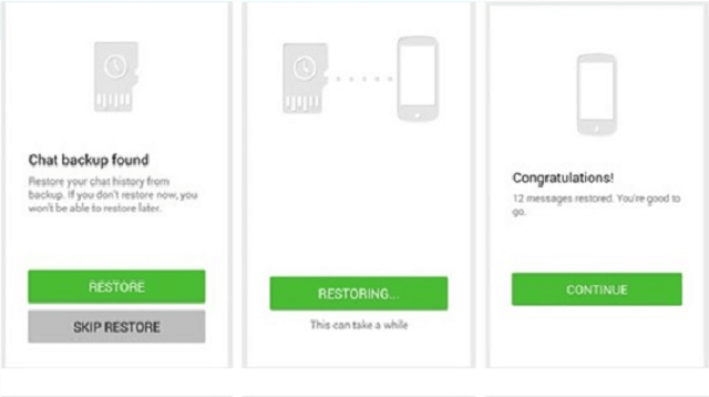 restore whatsapp data