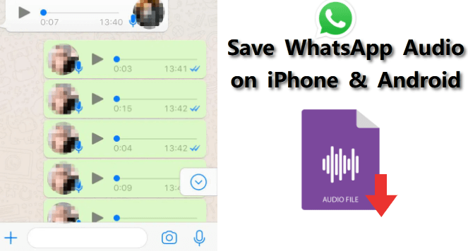 save whatsapp audio on iphone and android