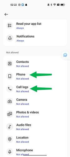 check whatsapp audio permission on android