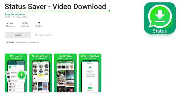 Status Saver - Video Download – Apps no Google Play