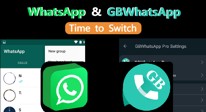 switch between whatsapp and gbwhatsapp