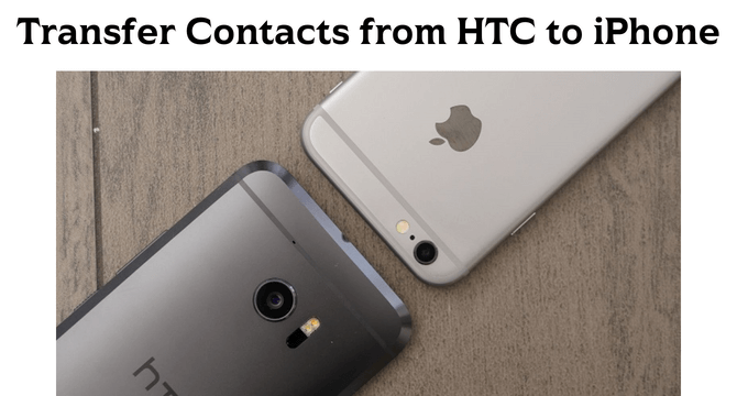 transfer contacts from htc to iphone