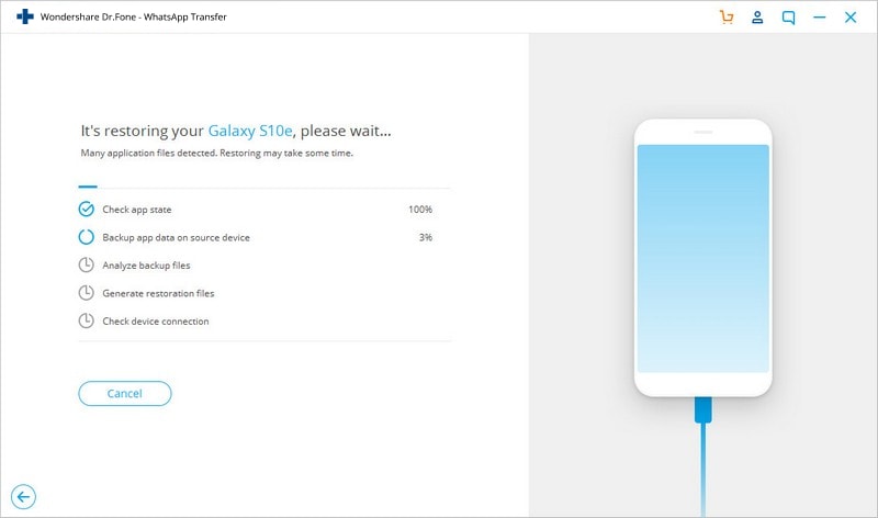 transferring your data with click of a button