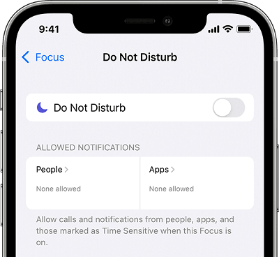 dezactivați modul Nu deranjați pe iPhone