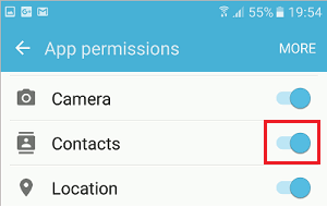 permit whatsapp visit android contact