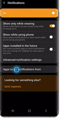 turn on notification