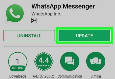 update whatsapp