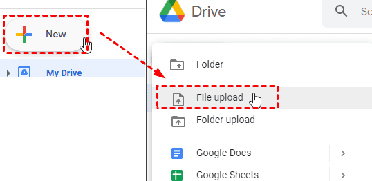 upload contacts excel to google drive