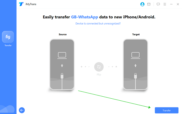 use imytrans to transfer gbwhatsapp