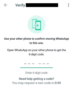 verify whatsapp account on whatsapp business