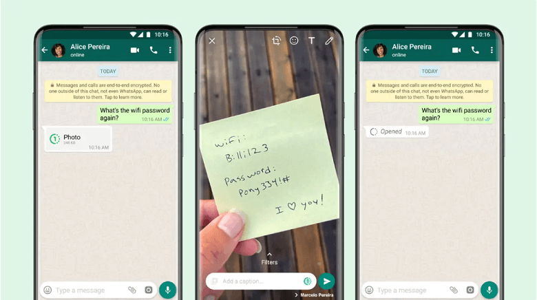 whatsapp view once images