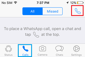 whatsapp call log history on iphone