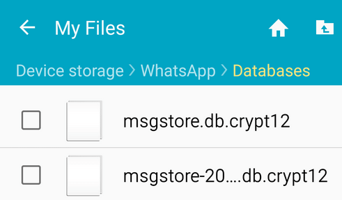 WhatsApp deleted data