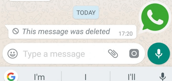 WhatsApp deleted messages