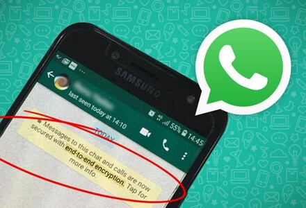 WhatsApp messages are encrypted 