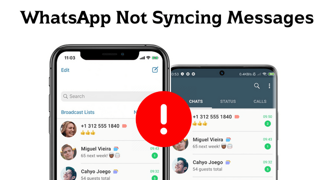 whatsapp not syncing messages
