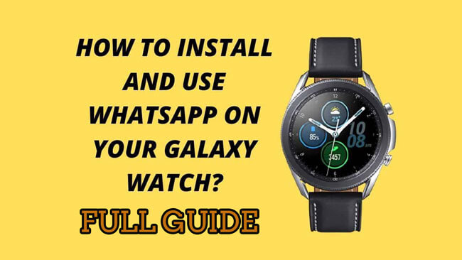 whatsapp on galaxy watch
