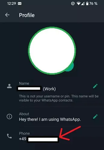 whatsapp contact phone number