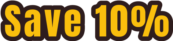 Save 10% discount badge