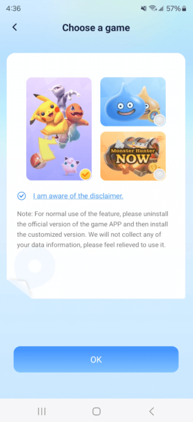 imyfone anyto android game mode