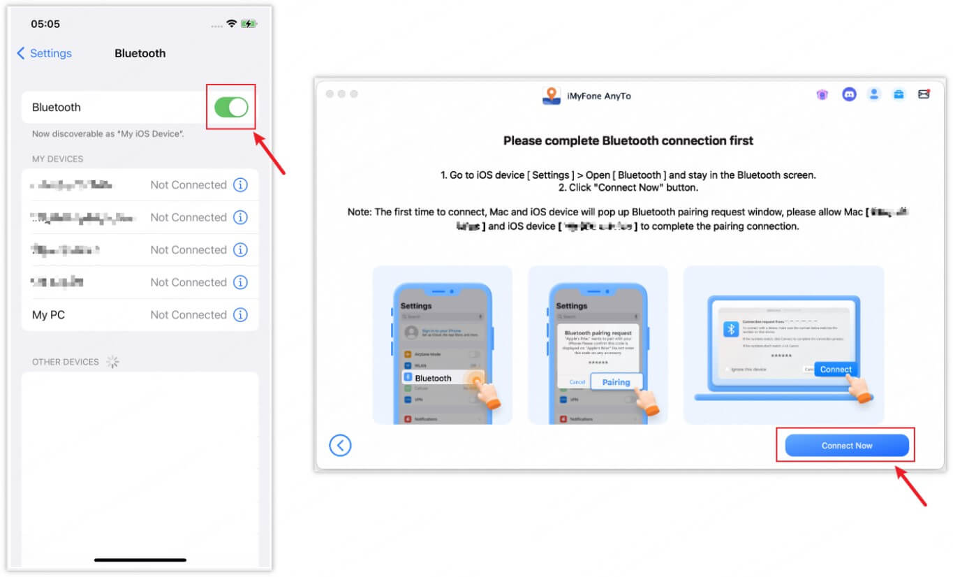 anyto blue tooth connection vpn configuration