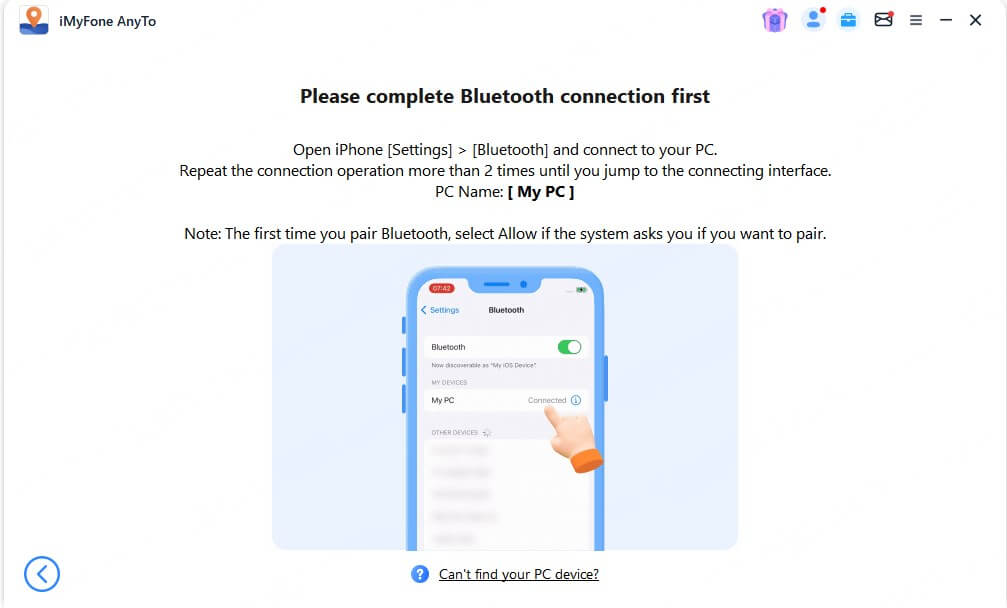 anyto blue tooth connection vpn configuration