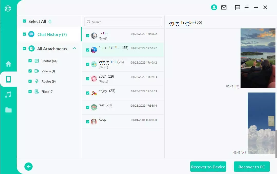 scan line data on chatsback for line