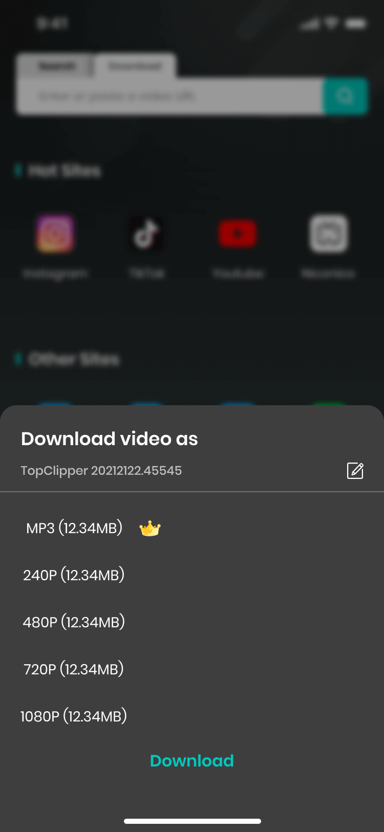 search video topclipper android