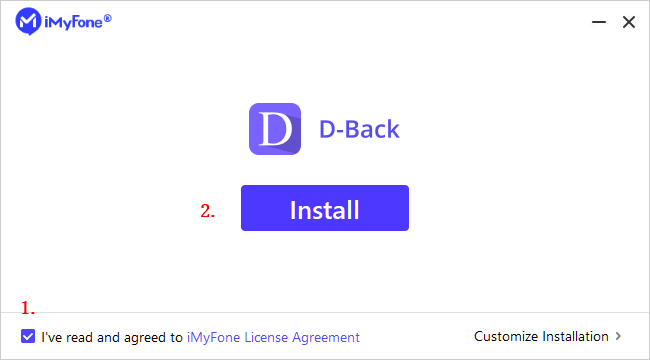 install d-back pc