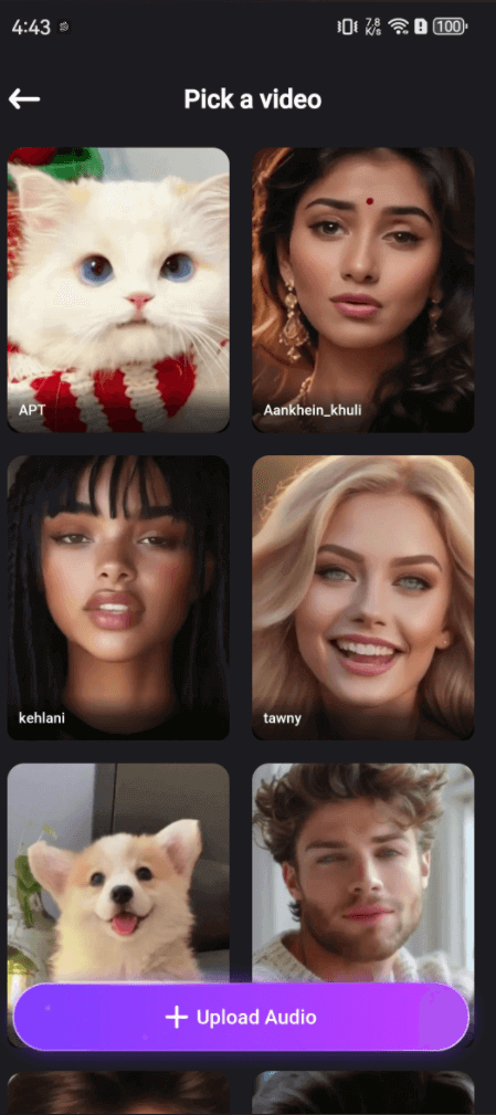 ai photos singing templates