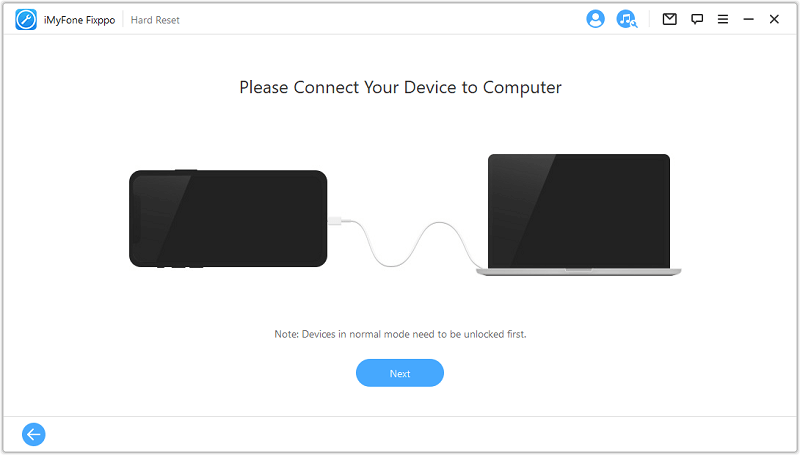 connect device for restore