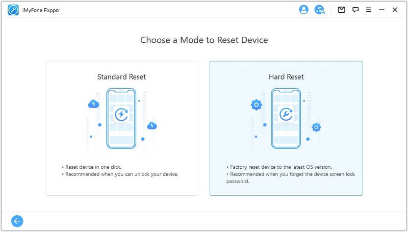 choose hard reset