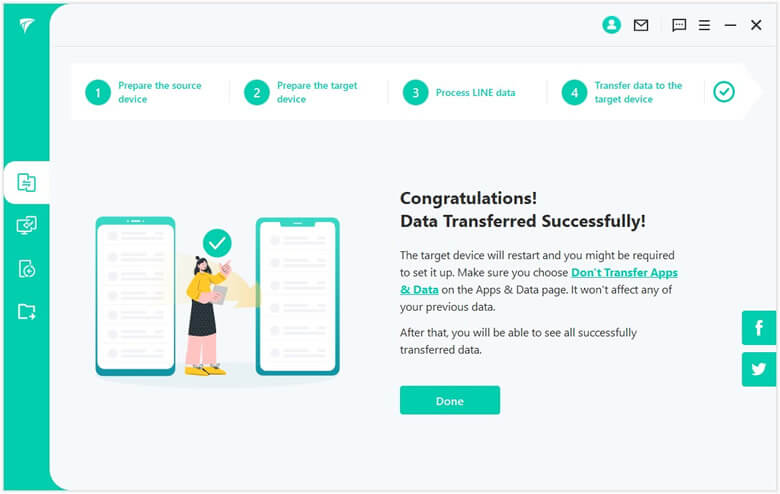 transfer data line android ke iphone