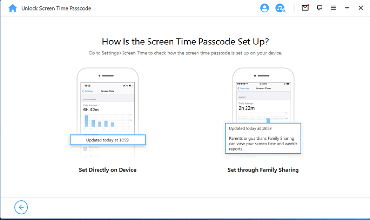 Select how the Screen Time Passcode is set up