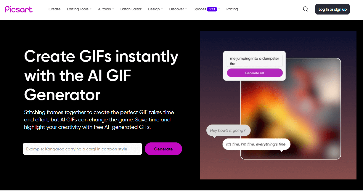 The simplicity of generating animated GIFs using the AI GIF Generator. :  r/PluggerAi