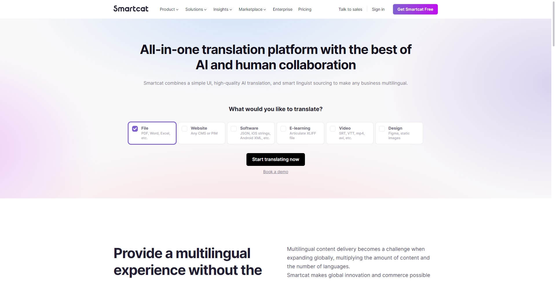 AI translation tool- Smartcat